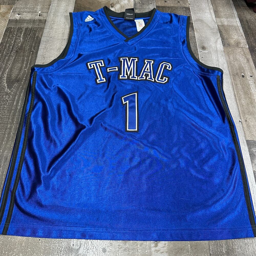 Vintage Orlando Magic Tracy McGrady T MAC Basketball Jersey Mens XL Blue Adidas